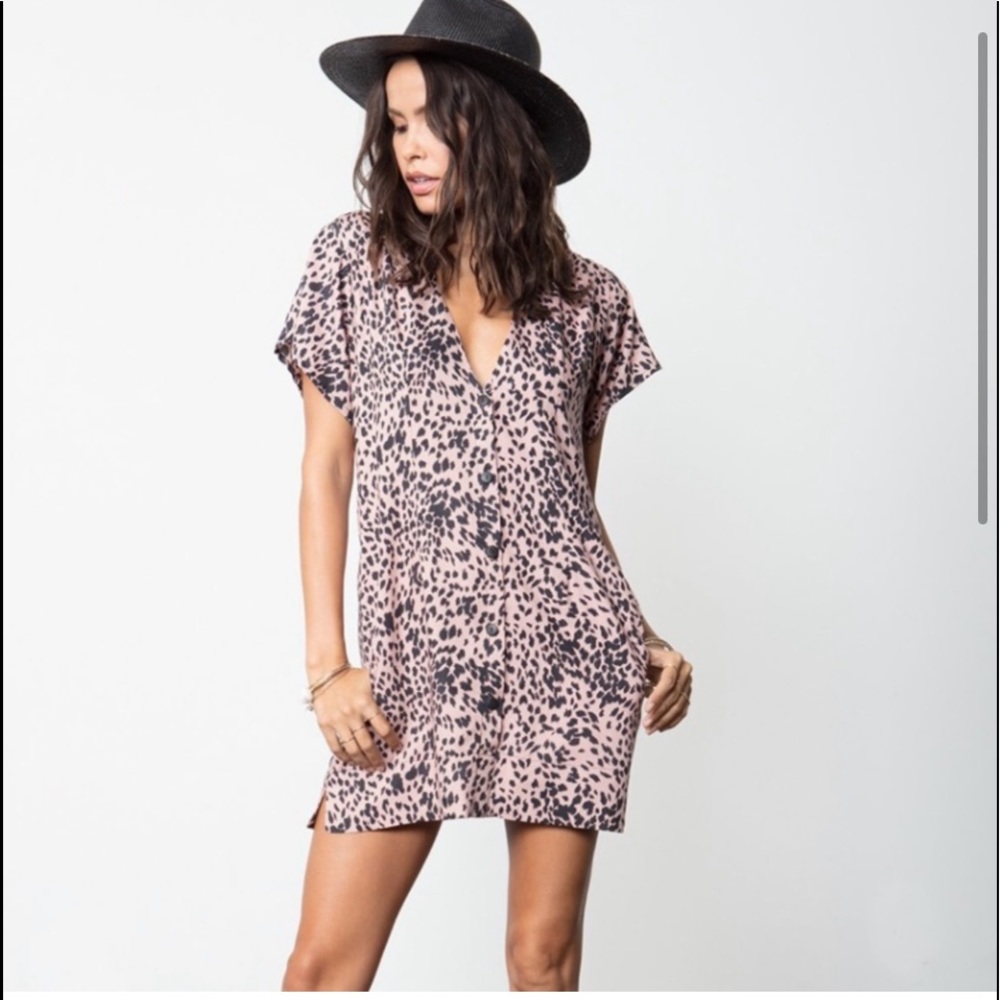 Stillwater animal print mini dress